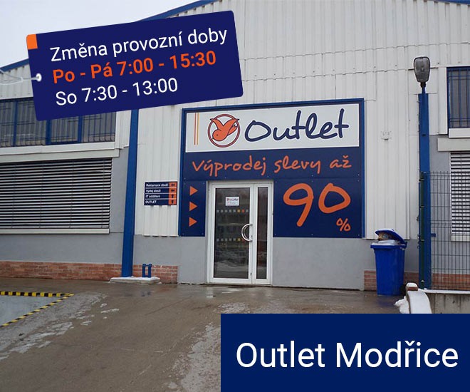 Změna provozní doby - Outlet Modřice
